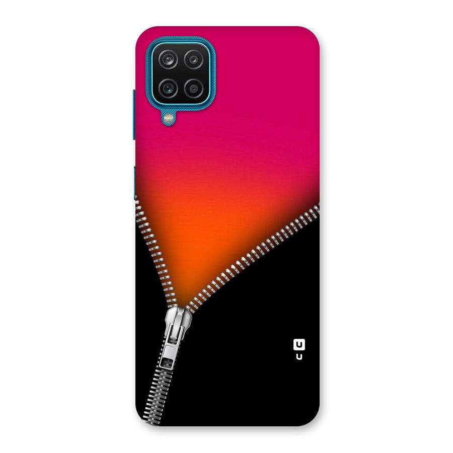 Zipper Print Back Case for Galaxy M12