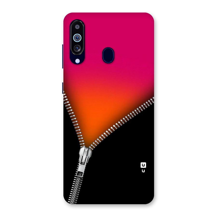 Zipper Print Back Case for Galaxy M40