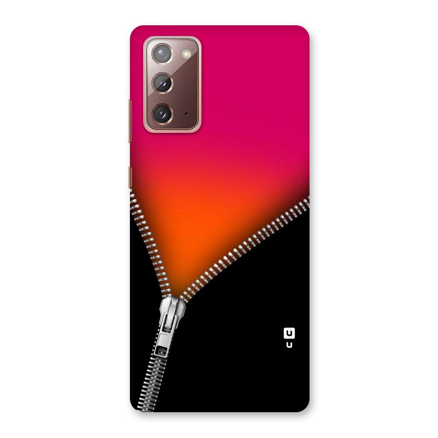 Zipper Print Back Case for Galaxy Note 20