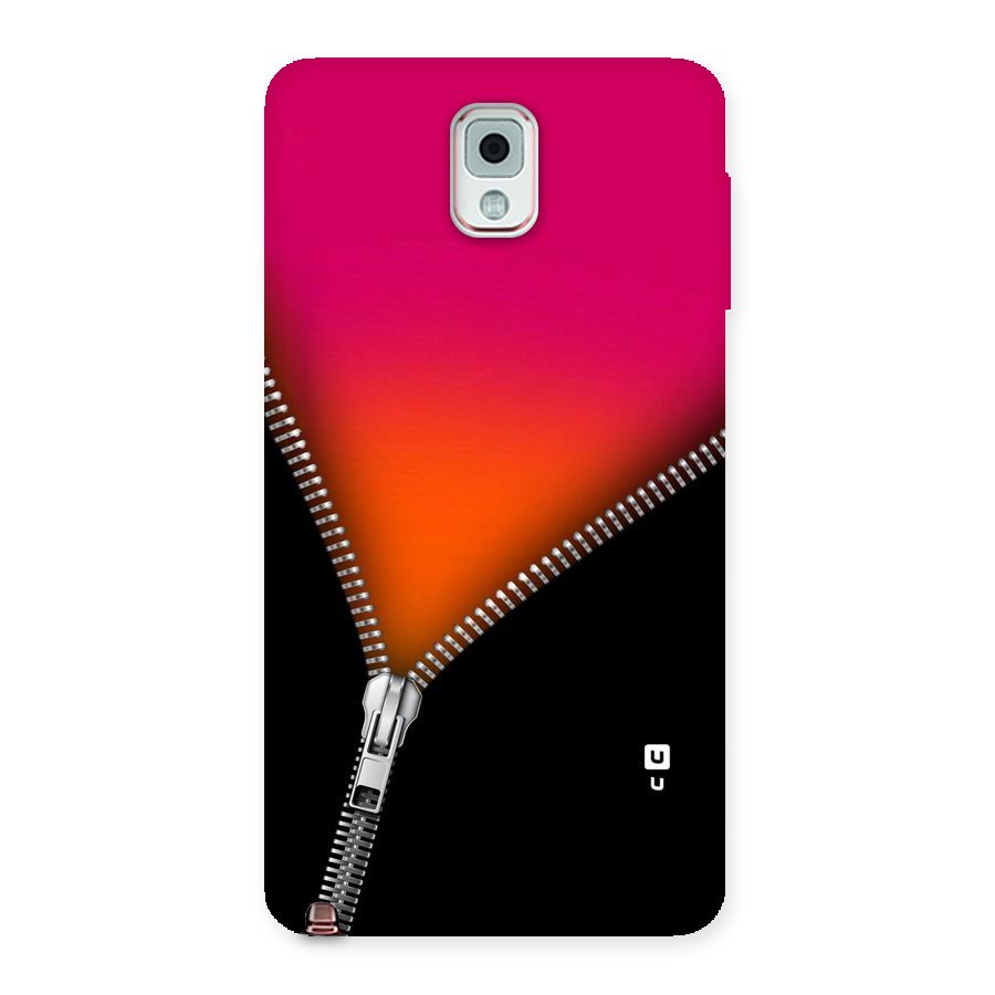 Zipper Print Back Case for Galaxy Note 3