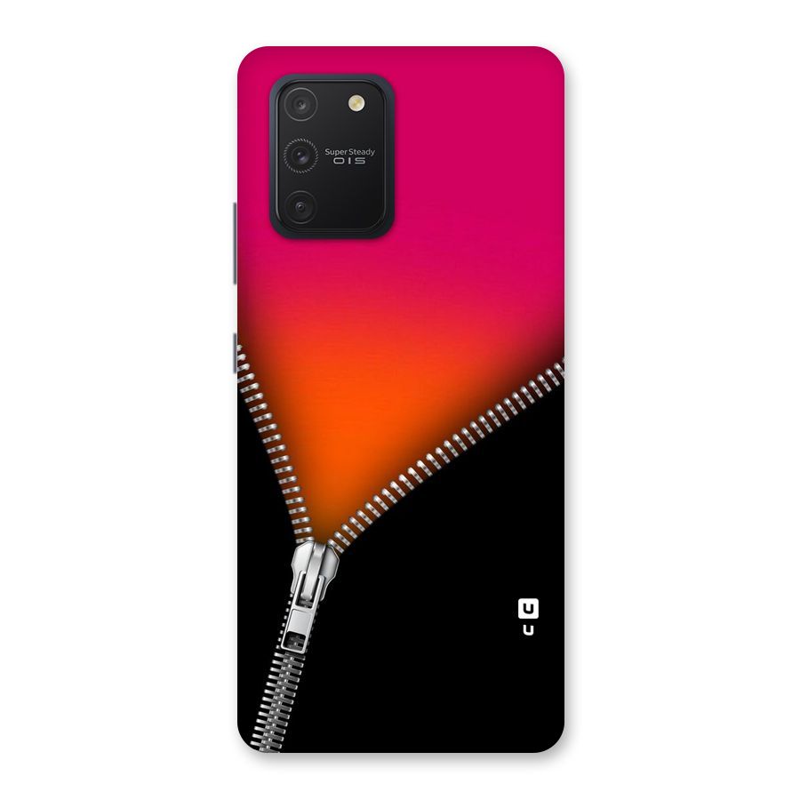 Zipper Print Back Case for Galaxy S10 Lite