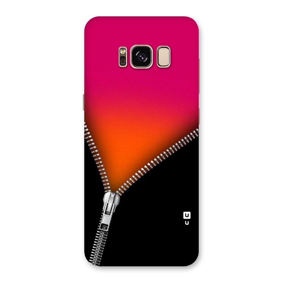 Zipper Print Back Case for Galaxy S8