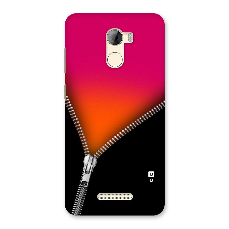 Zipper Print Back Case for Gionee A1 LIte