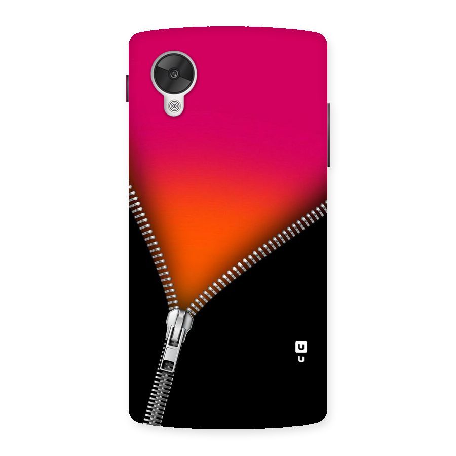 Zipper Print Back Case for Google Nexsus 5
