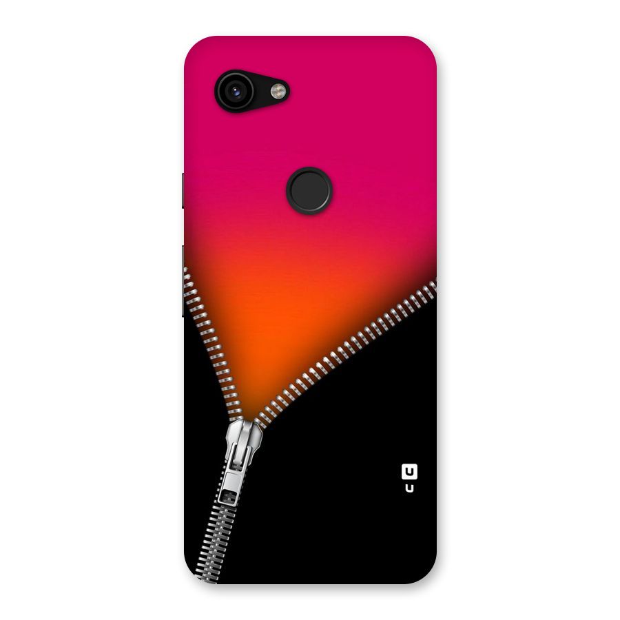 Zipper Print Back Case for Google Pixel 3a