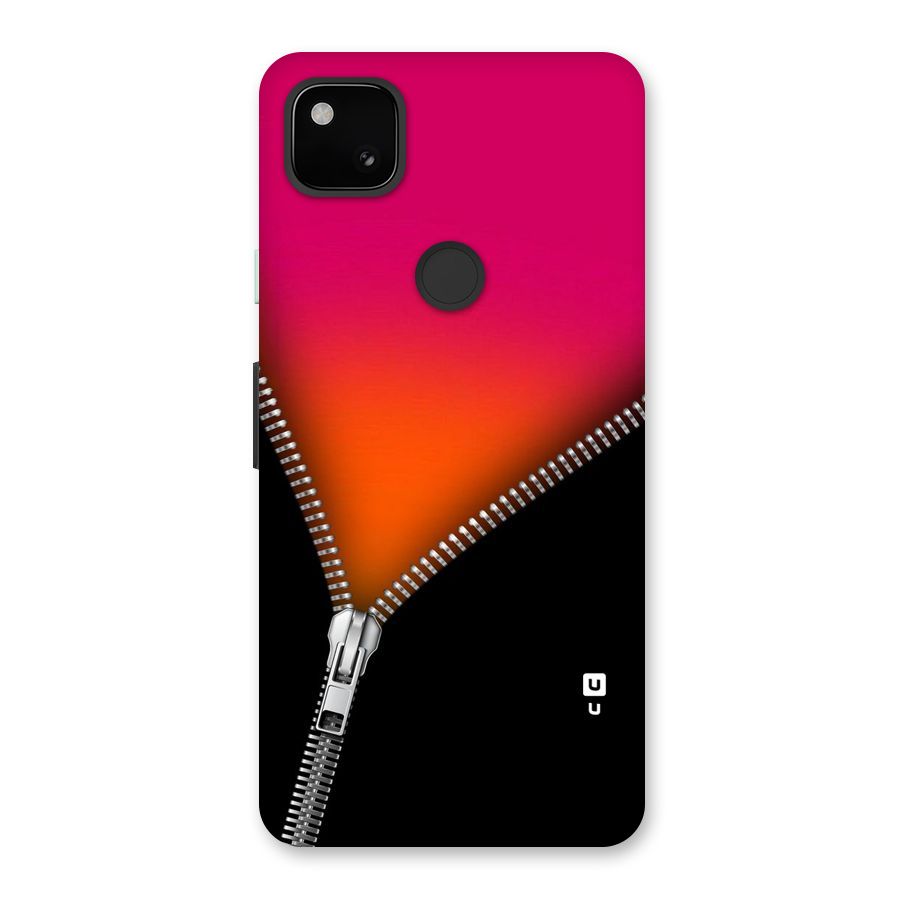 Zipper Print Back Case for Google Pixel 4a