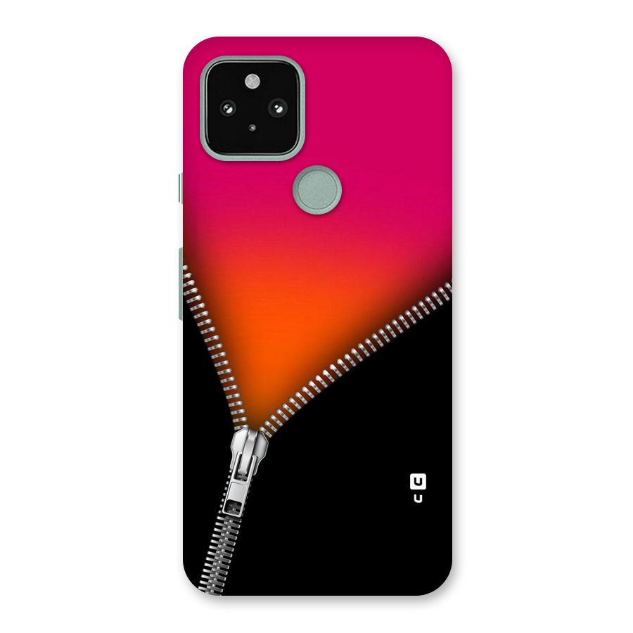 Zipper Print Back Case for Google Pixel 5