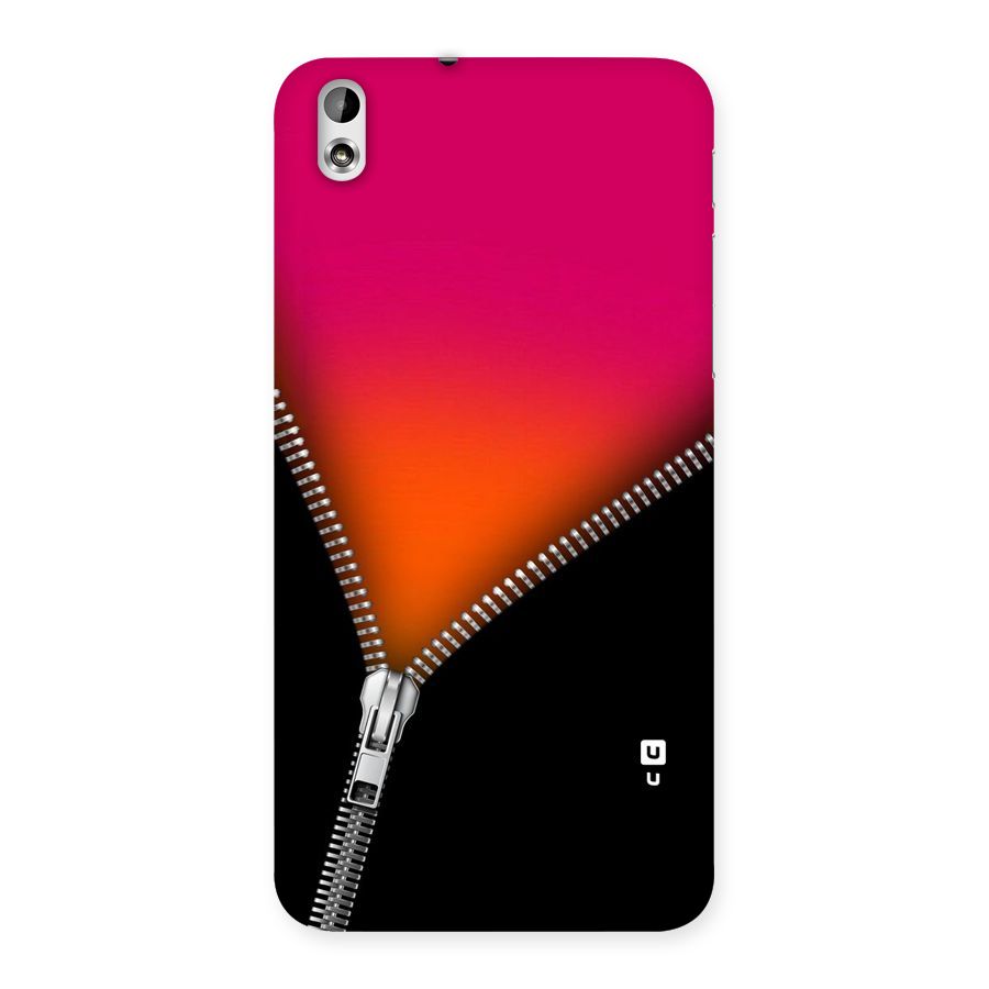Zipper Print Back Case for HTC Desire 816g