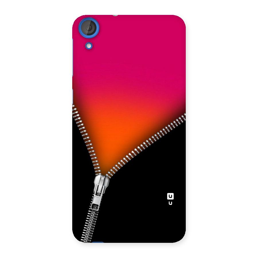 Zipper Print Back Case for HTC Desire 820