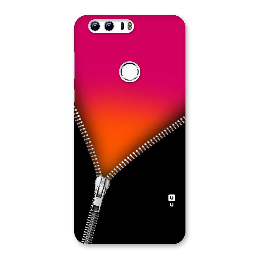 Zipper Print Back Case for Honor 8