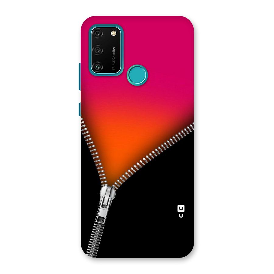 Zipper Print Back Case for Honor 9A