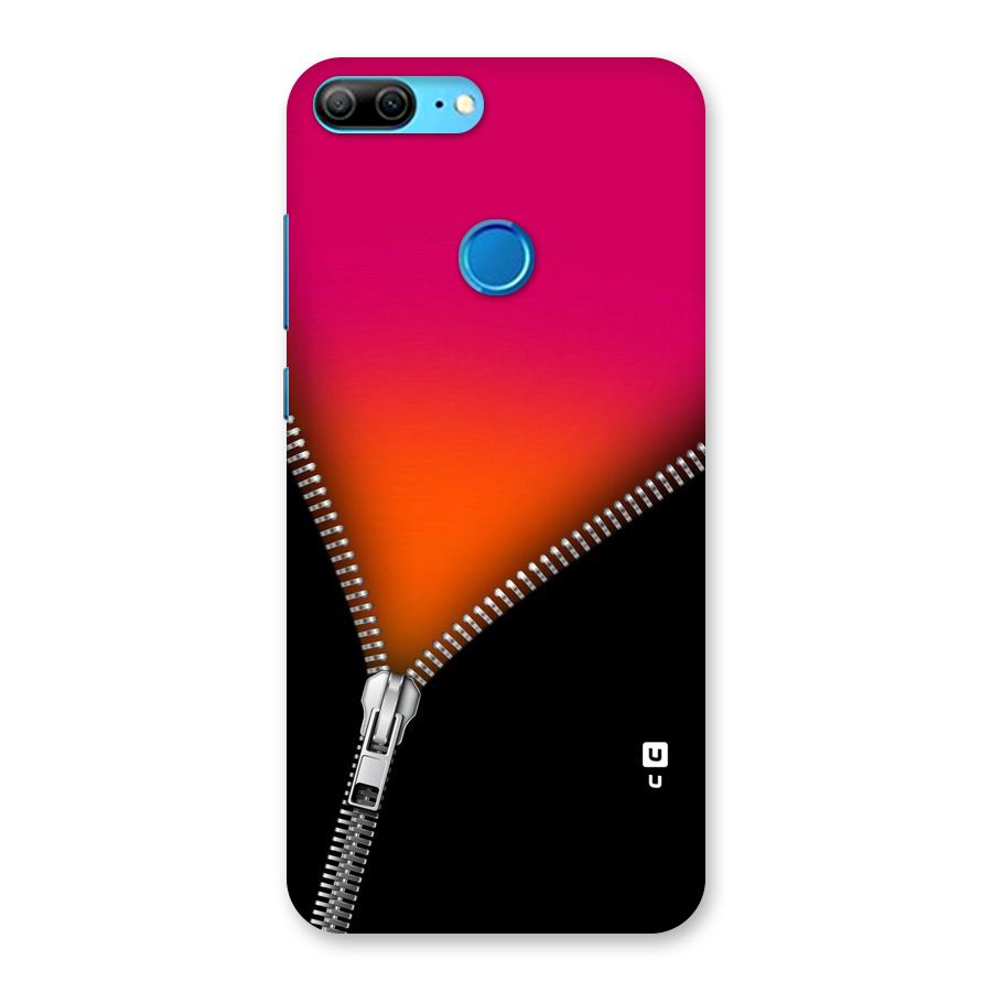 Zipper Print Back Case for Honor 9 Lite