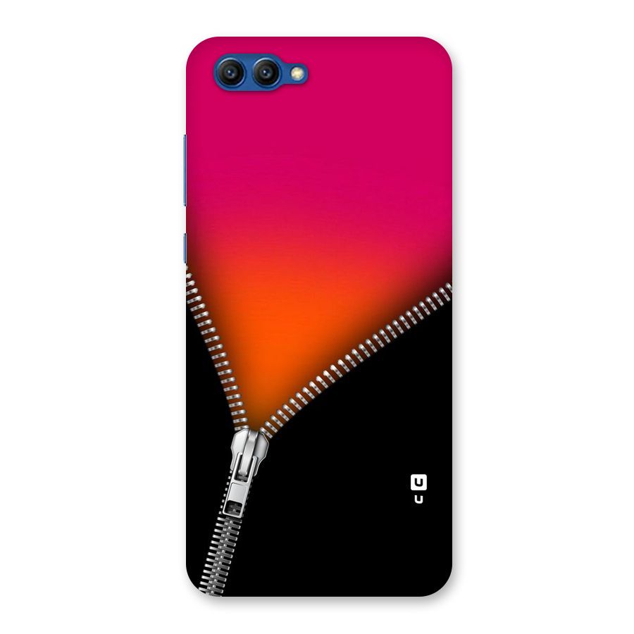 Zipper Print Back Case for Honor View 10
