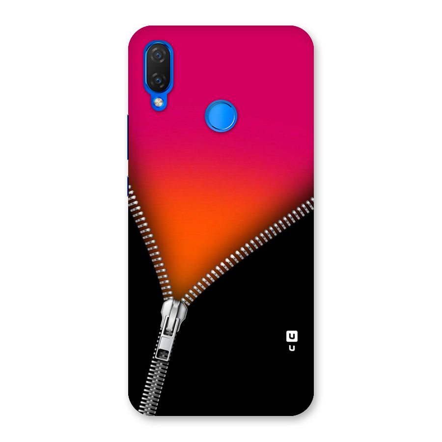 Zipper Print Back Case for Huawei P Smart+