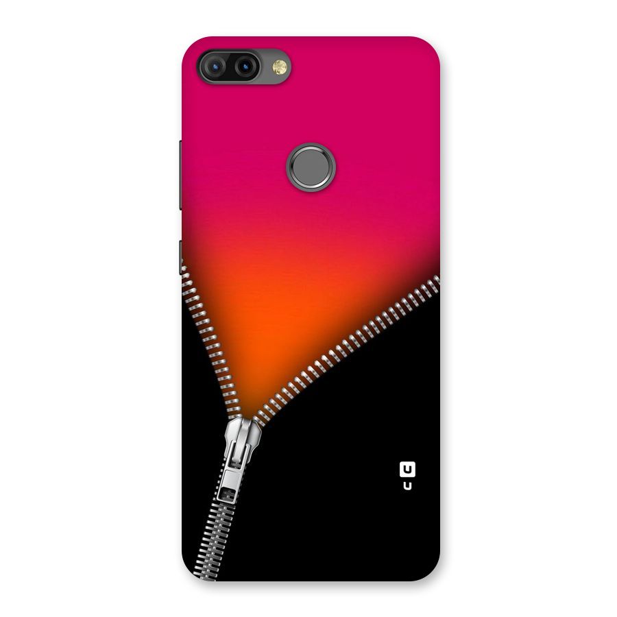 Zipper Print Back Case for Infinix Hot 6 Pro