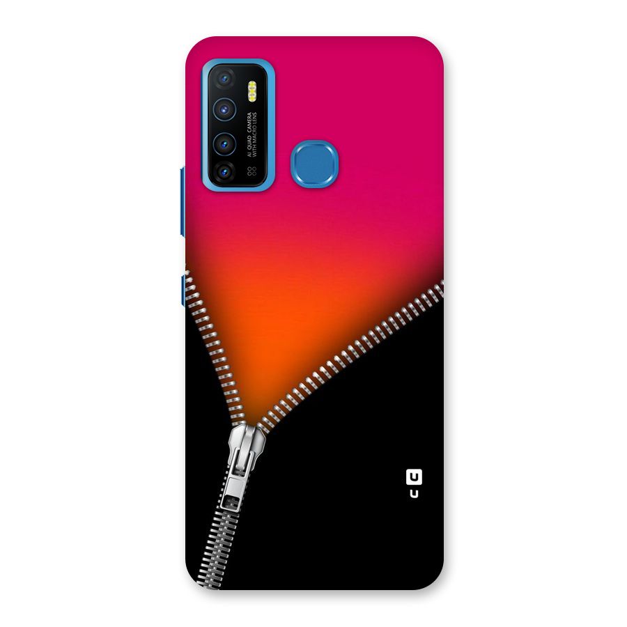 Zipper Print Back Case for Infinix Hot 9