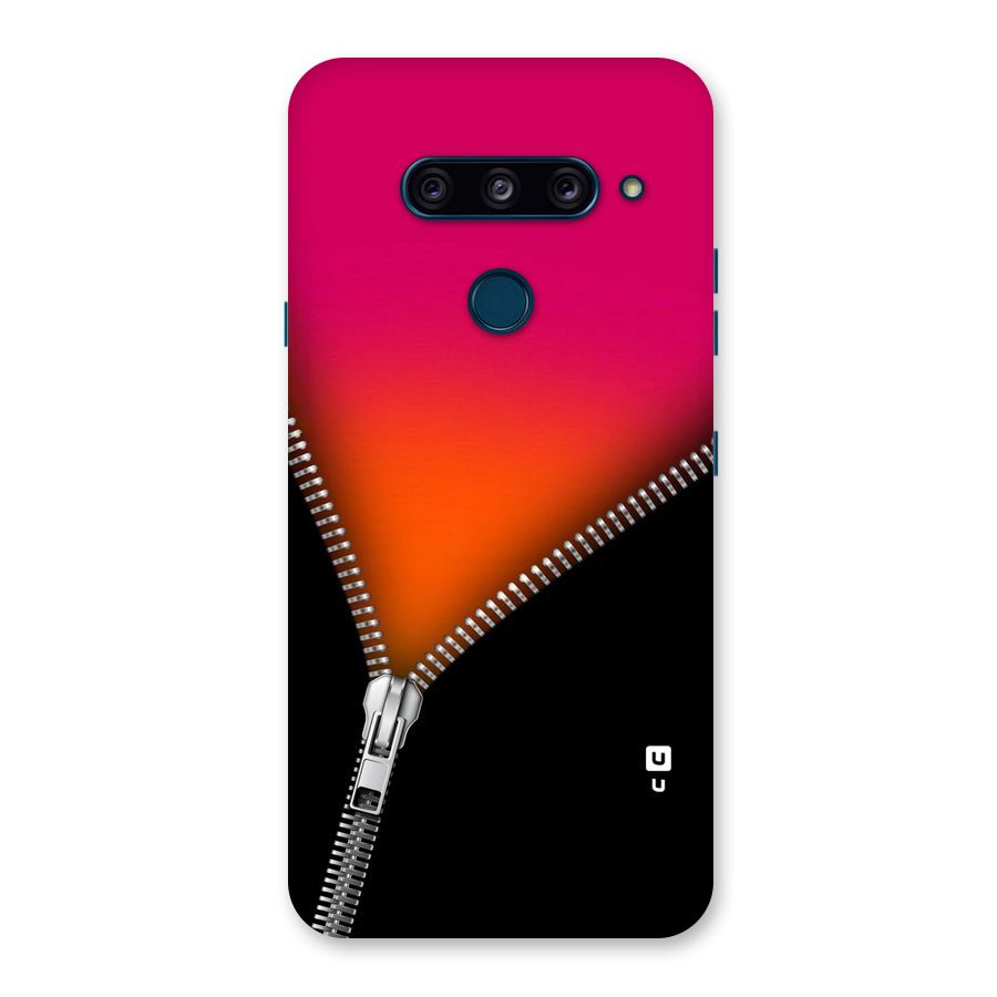 Zipper Print Back Case for LG  V40 ThinQ