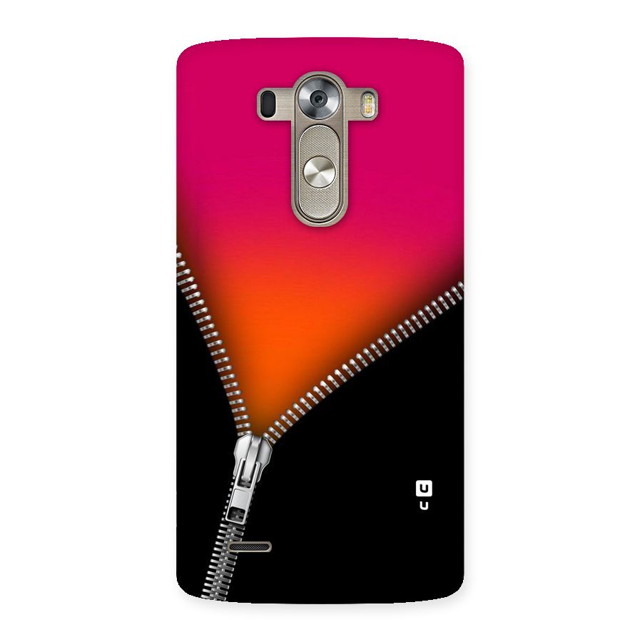 Zipper Print Back Case for LG G3