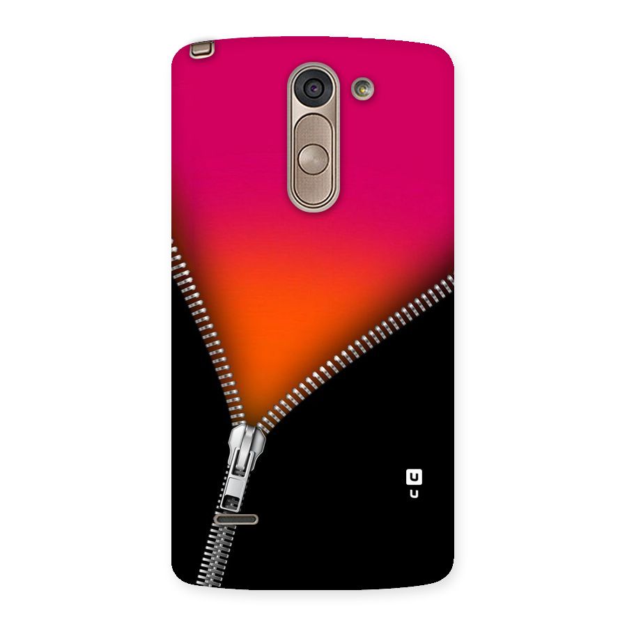 Zipper Print Back Case for LG G3 Stylus