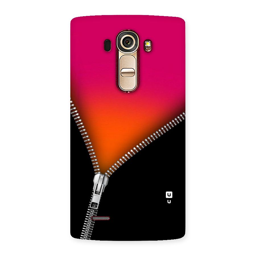 Zipper Print Back Case for LG G4