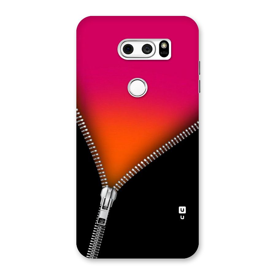 Zipper Print Back Case for LG V30