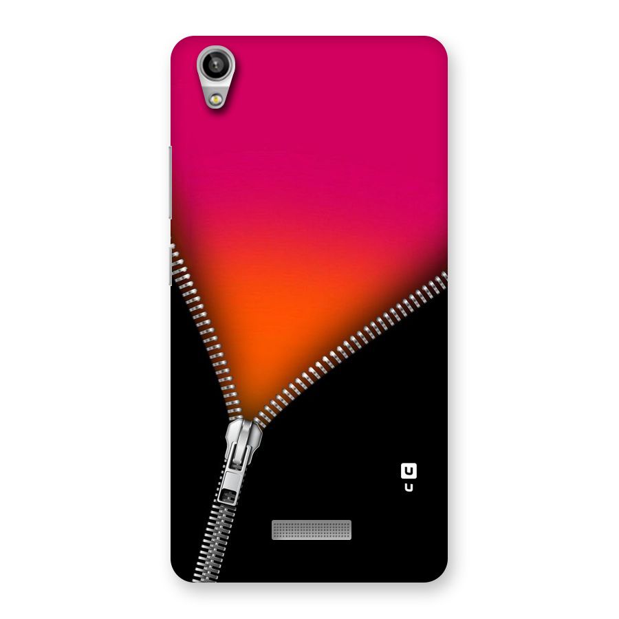 Zipper Print Back Case for Lava-Pixel-V1