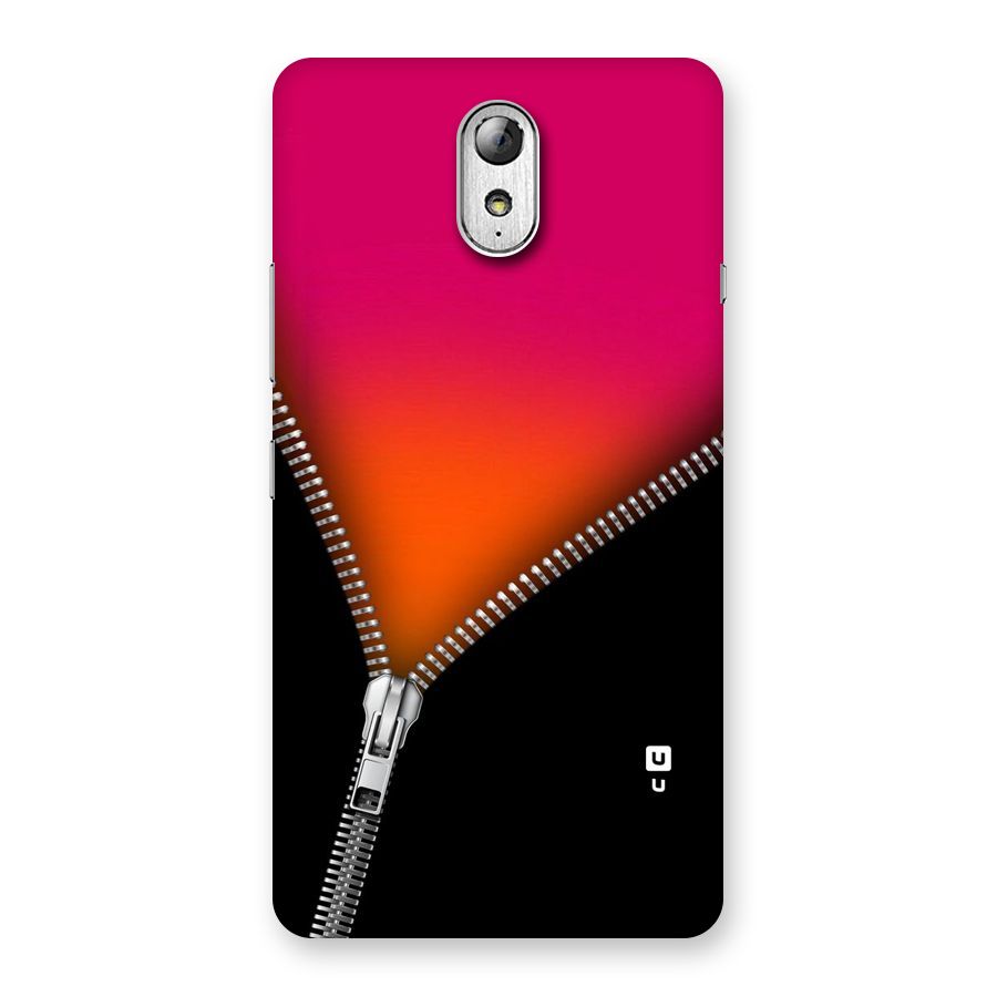 Zipper Print Back Case for Lenovo Vibe P1M