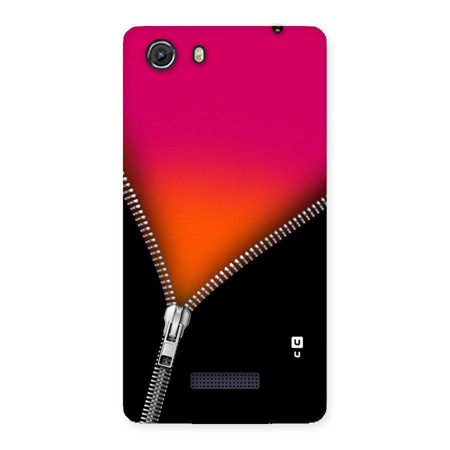 Zipper Print Back Case for Micromax Unite 3