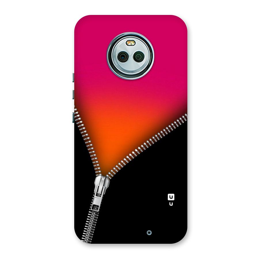 Zipper Print Back Case for Moto X4