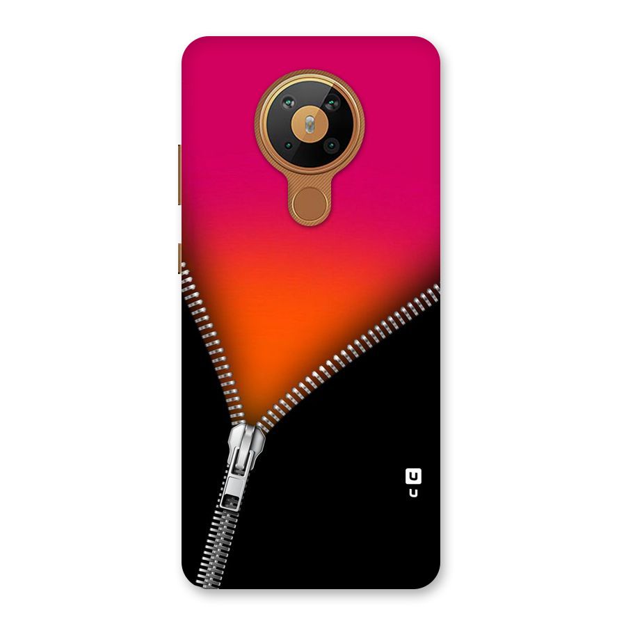 Zipper Print Back Case for Nokia 5.3