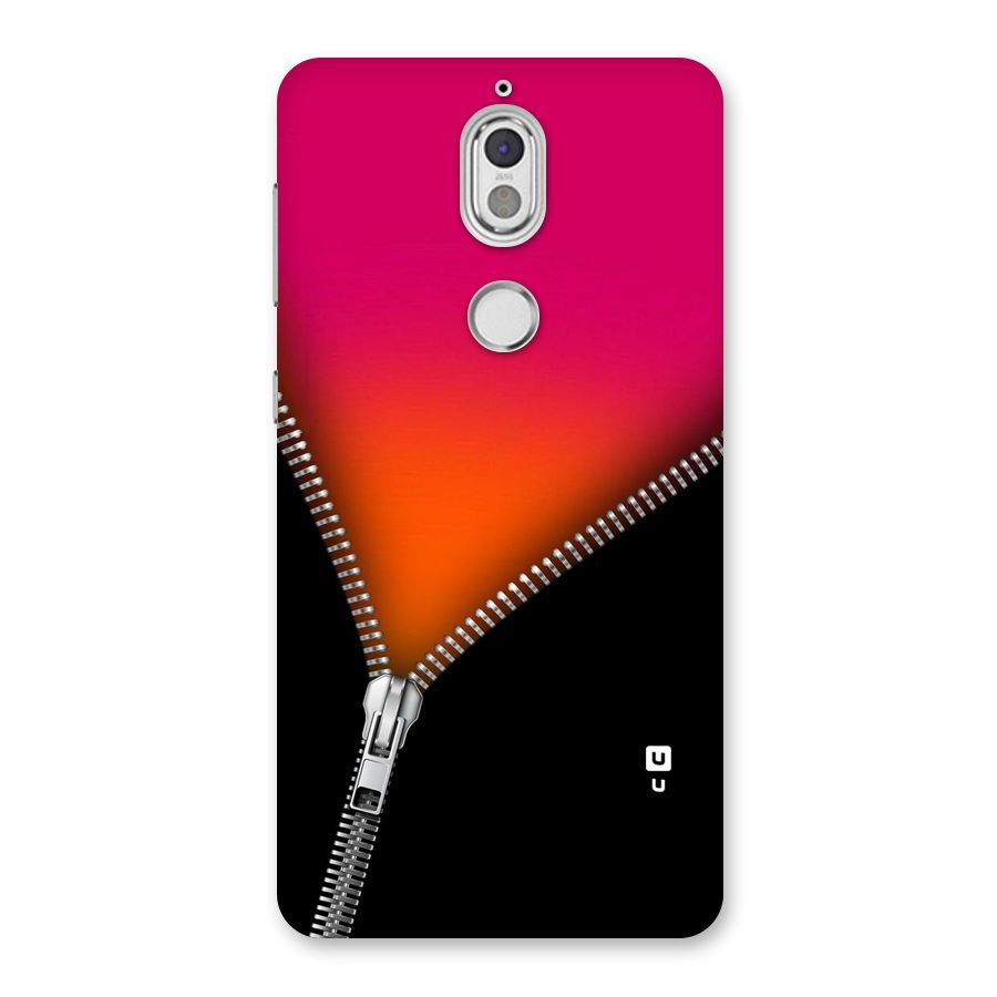 Zipper Print Back Case for Nokia 7