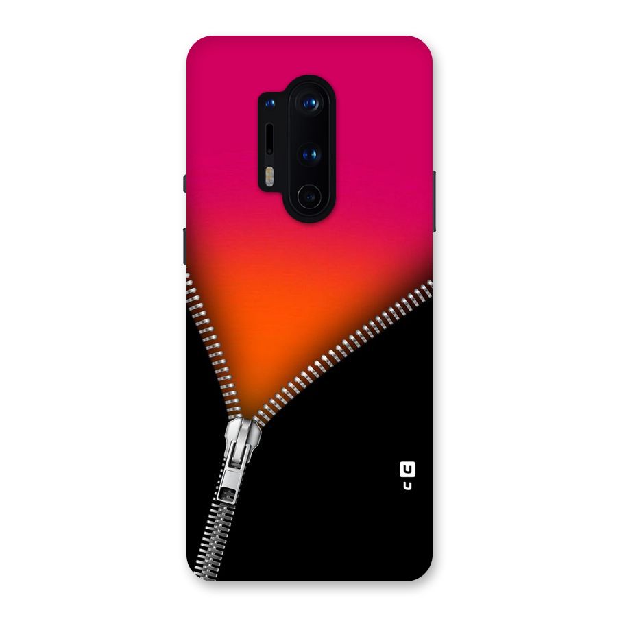 Zipper Print Back Case for OnePlus 8 Pro