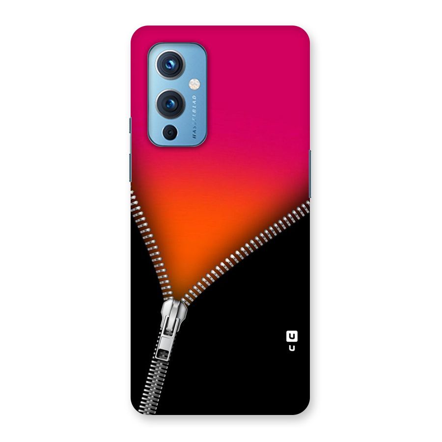 Zipper Print Back Case for OnePlus 9