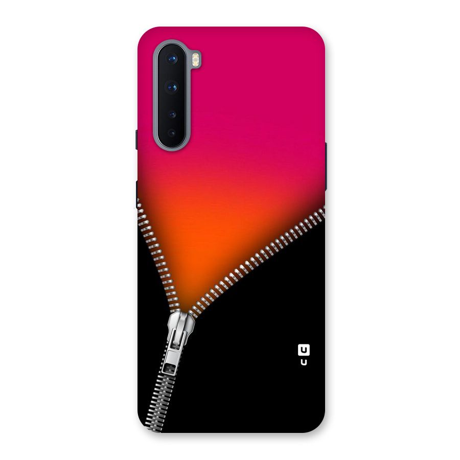 Zipper Print Back Case for OnePlus Nord