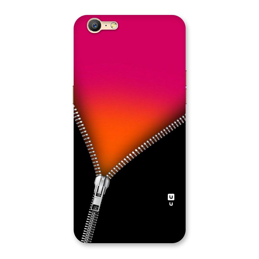 Zipper Print Back Case for Oppo A57