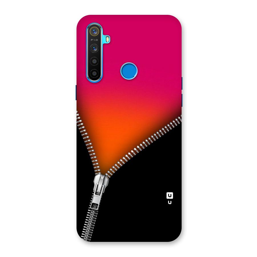 Zipper Print Back Case for Realme 5