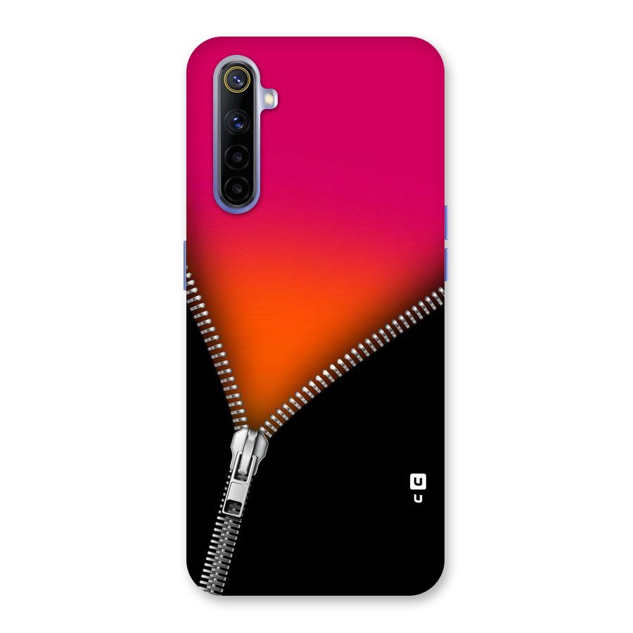 Zipper Print Back Case for Realme 6