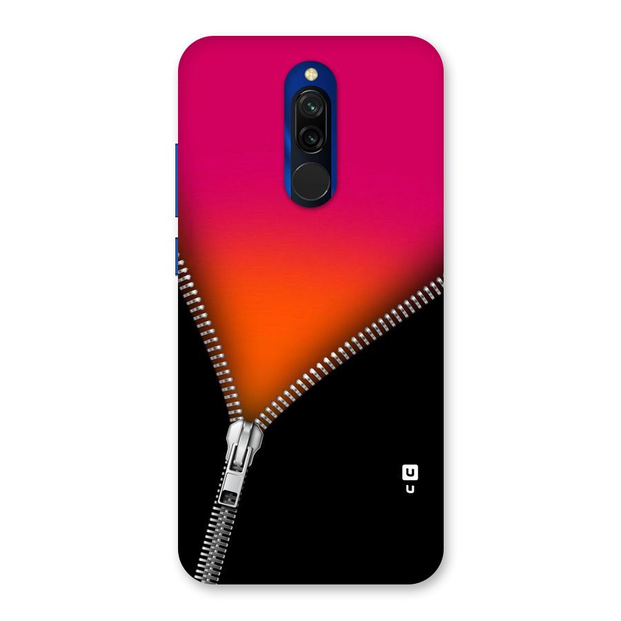 Zipper Print Back Case for Redmi 8