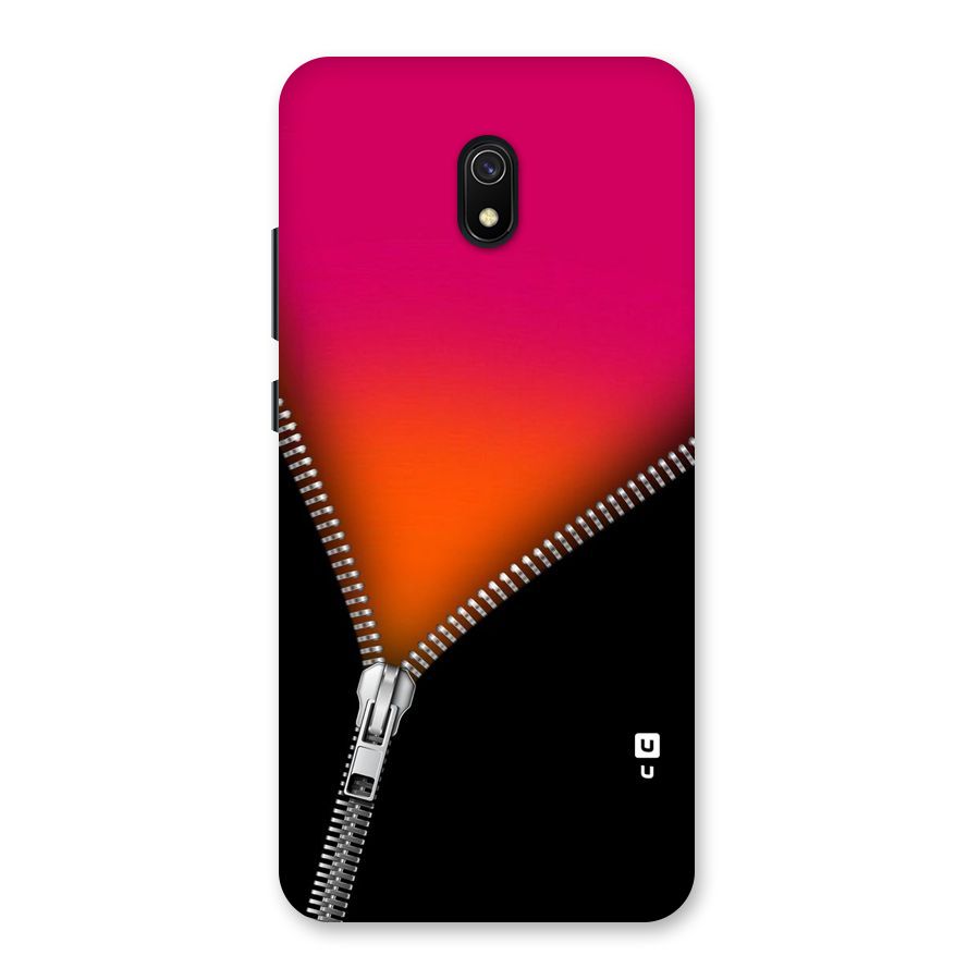 Zipper Print Back Case for Redmi 8A