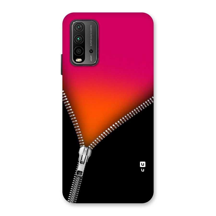 Zipper Print Back Case for Redmi 9 Power