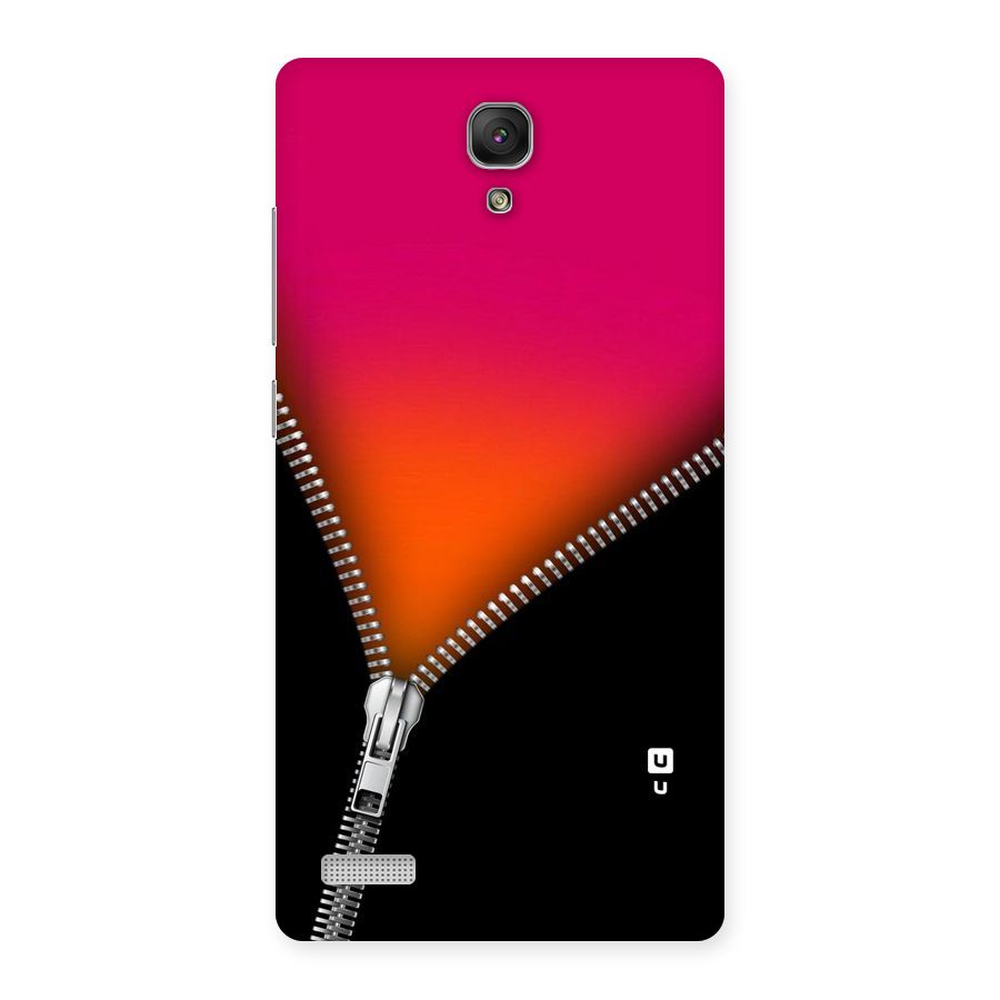 Zipper Print Back Case for Redmi Note Prime