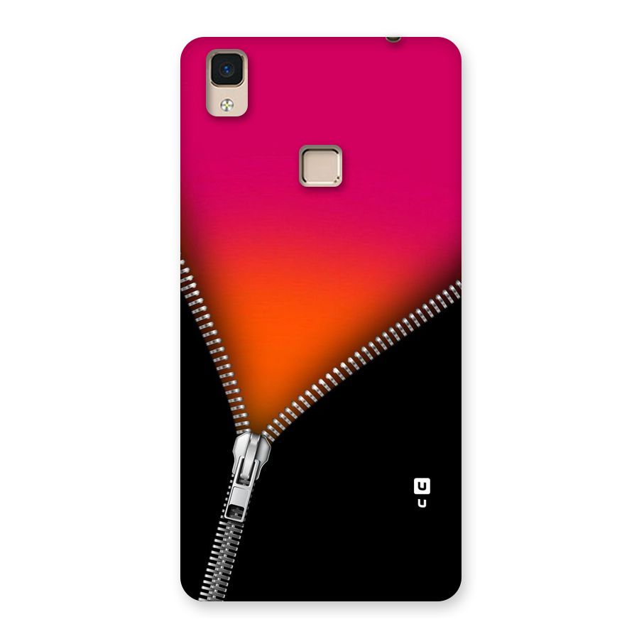 Zipper Print Back Case for V3 Max