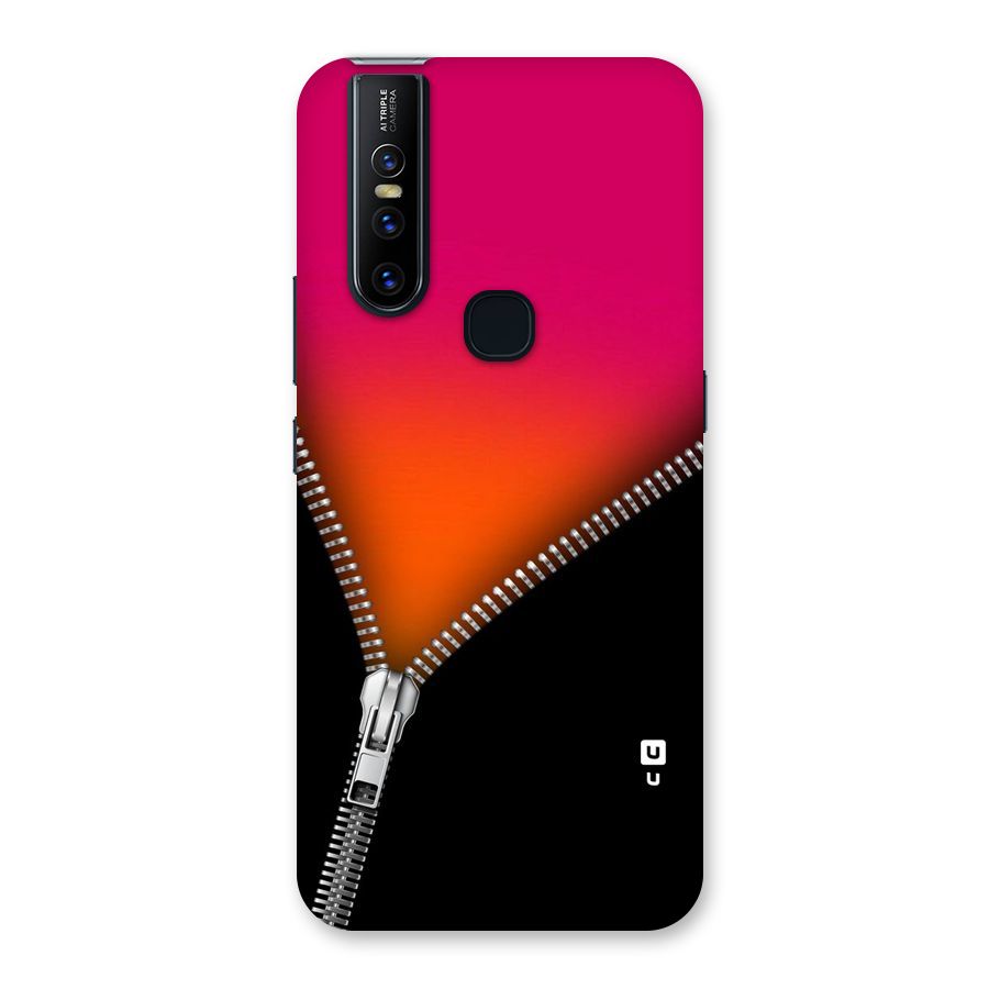Zipper Print Back Case for Vivo V15