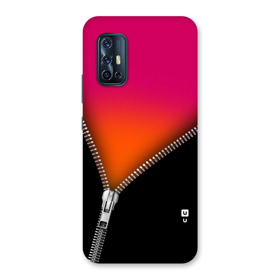 Zipper Print Back Case for Vivo V17