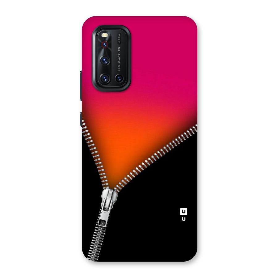 Zipper Print Back Case for Vivo V19
