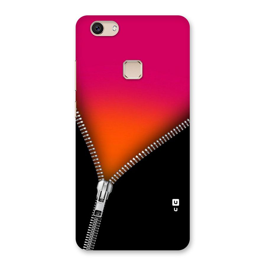 Zipper Print Back Case for Vivo V7