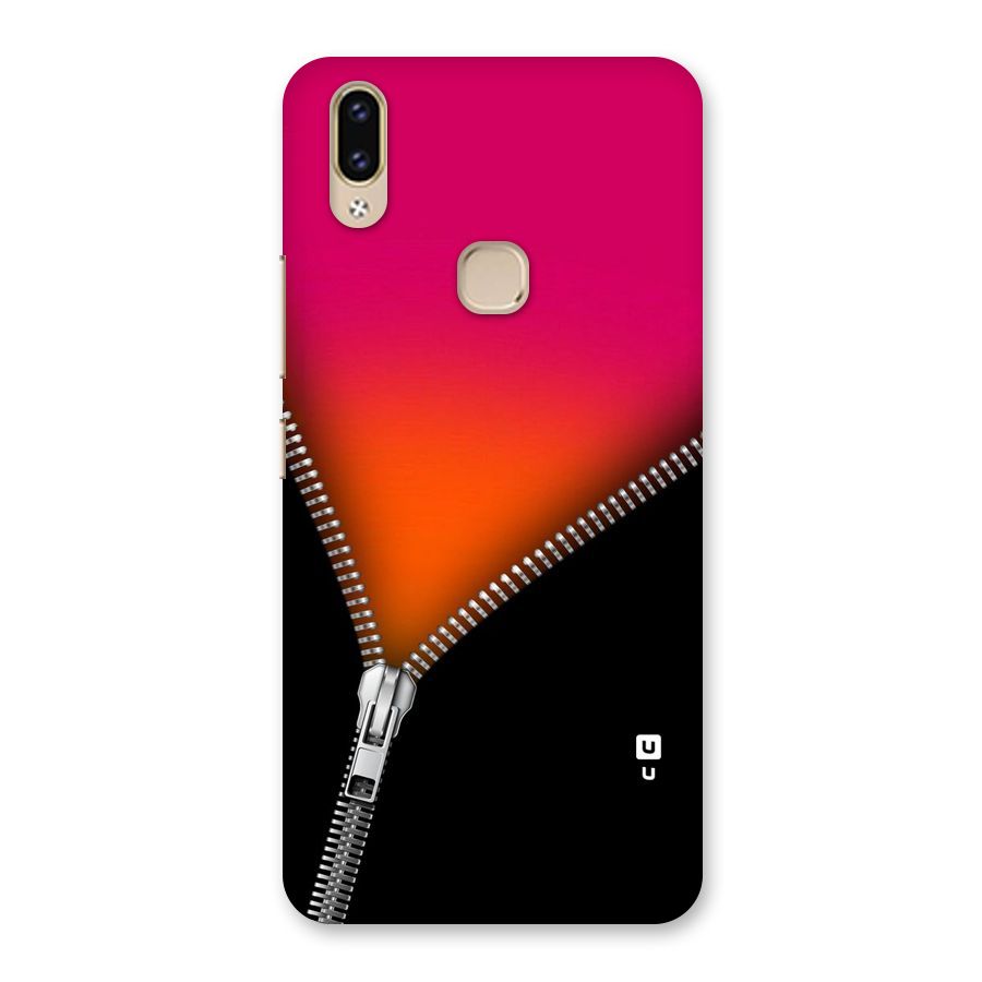 Zipper Print Back Case for Vivo V9 Youth