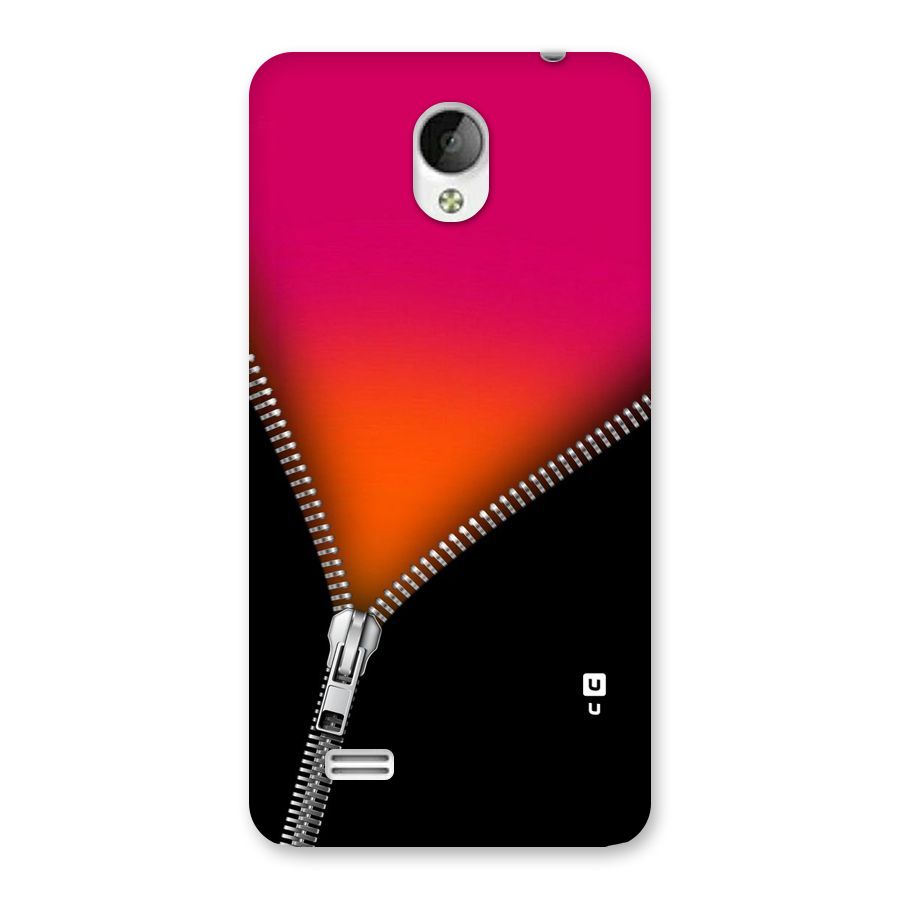 Zipper Print Back Case for Vivo Y21
