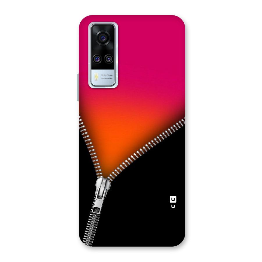 Zipper Print Back Case for Vivo Y31