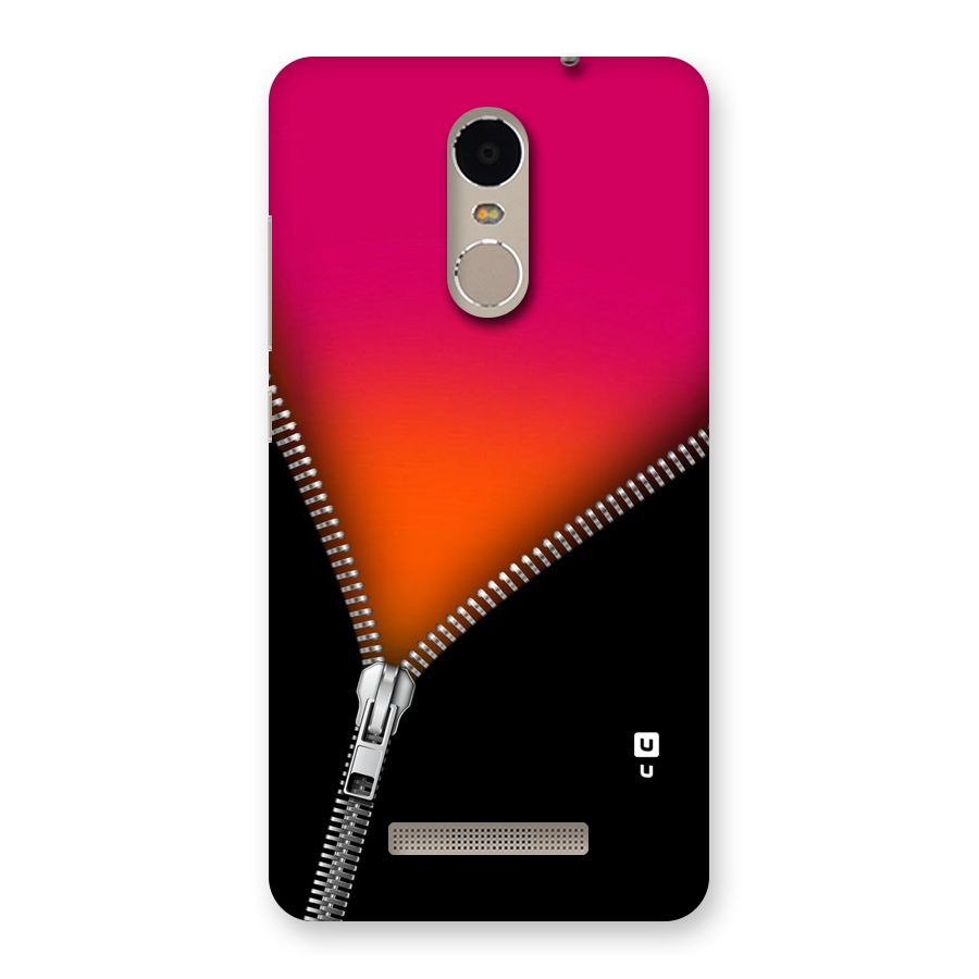 Zipper Print Back Case for Xiaomi Redmi Note 3